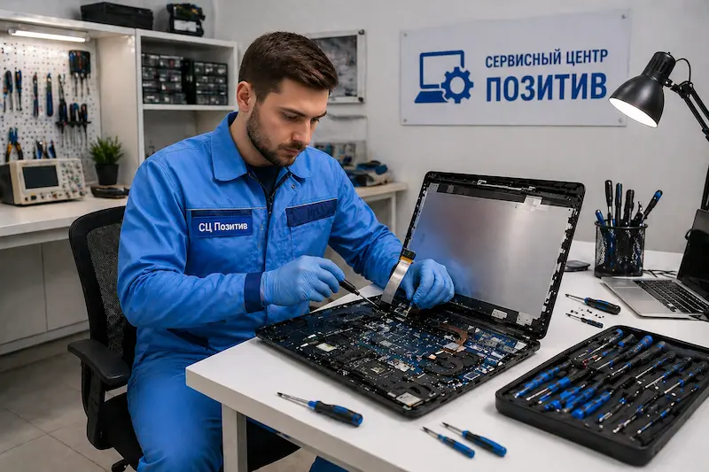 Замена шлейфа матрицы ноутбука в Салавате