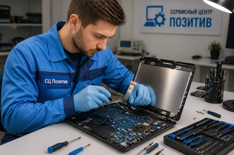 Ремонт шлейфа матрицы ноутбука в Салавате