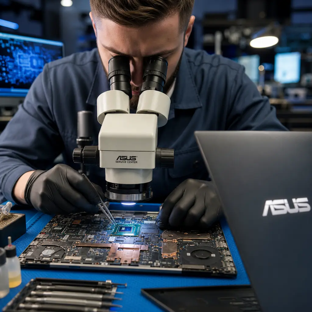 Замена видеокарты ноутбука Asus в Салавате