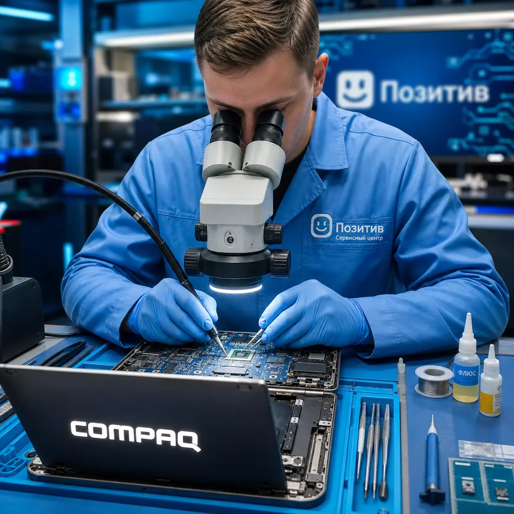 Замена видеокарты ноутбука Compaq в Салавате