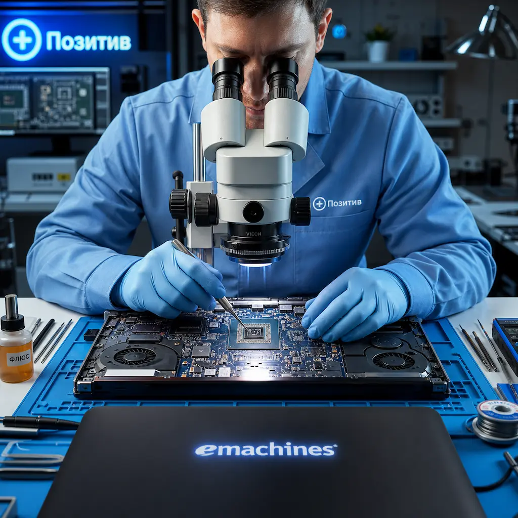 Замена видеокарты ноутбука Emachines в Салавате