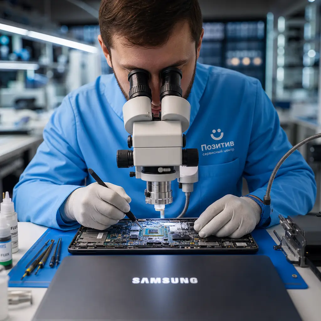 Замена видеокарты ноутбука Samsung в Салавате