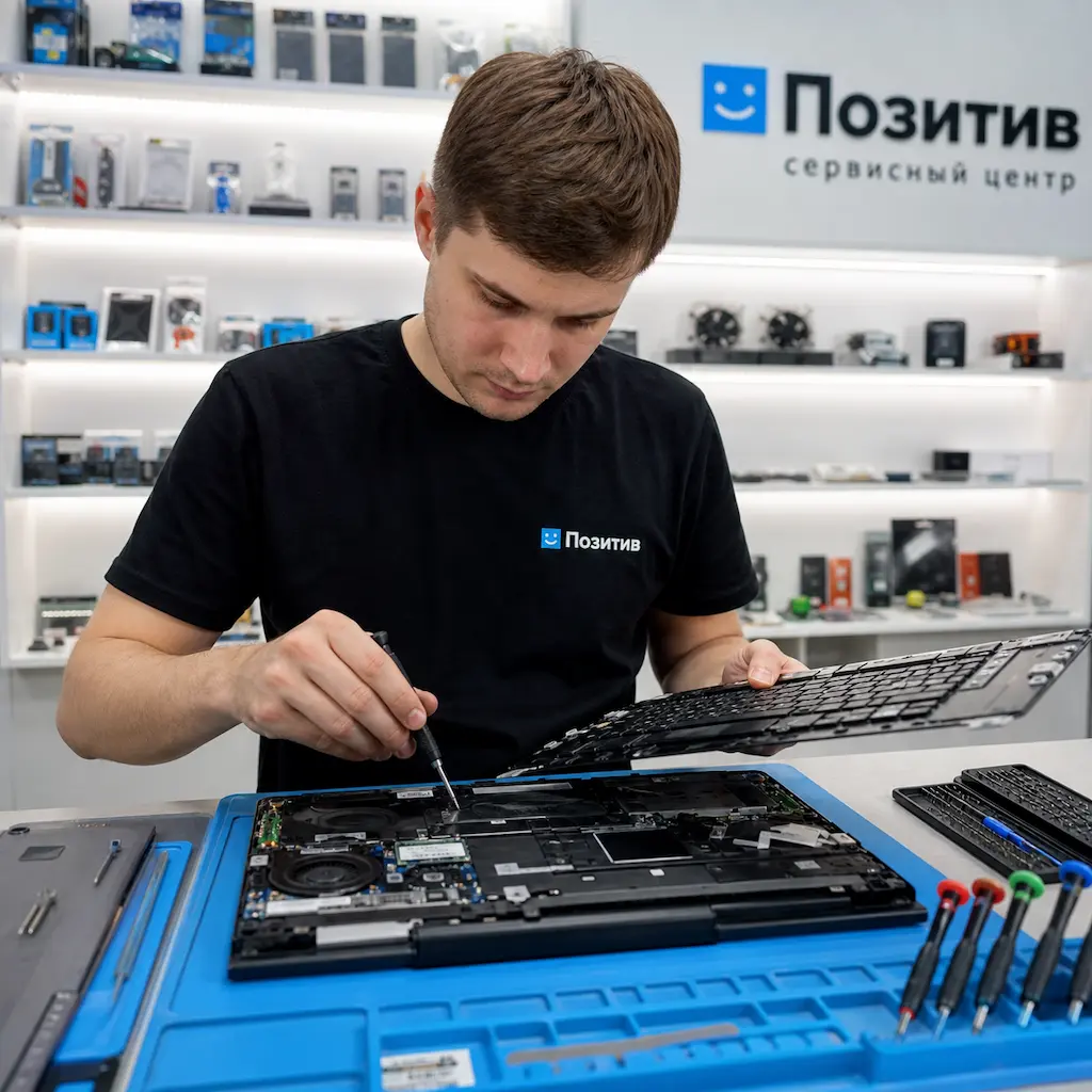 заменить клавиатуру на ноутбуке Samsung в Салавате