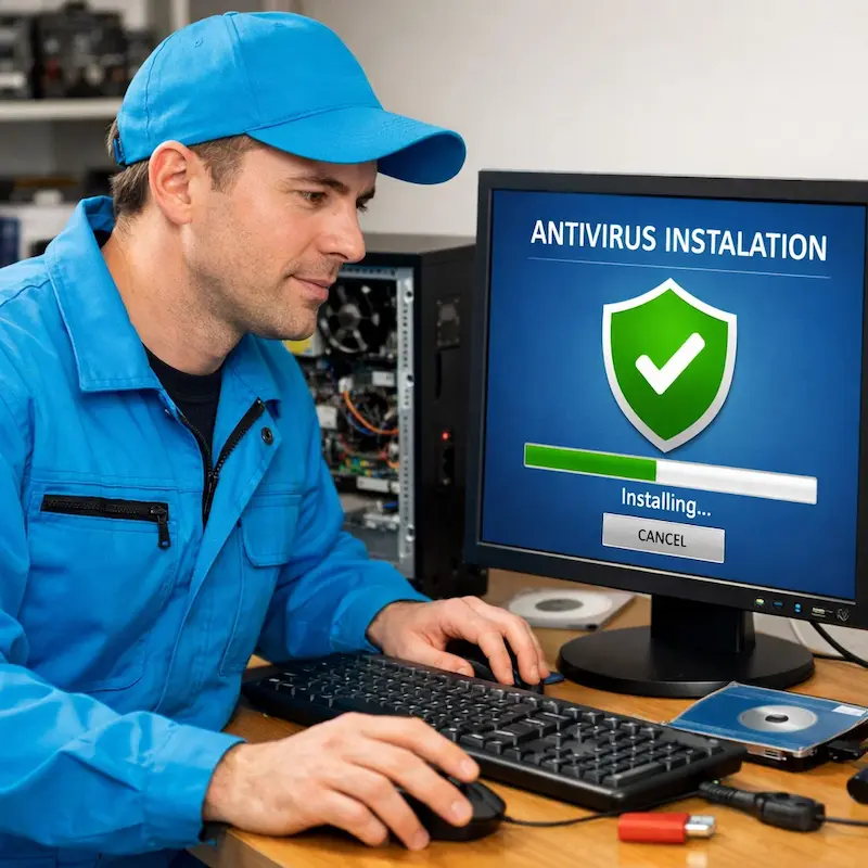 Установка антивируса на ноутбук в Салавате